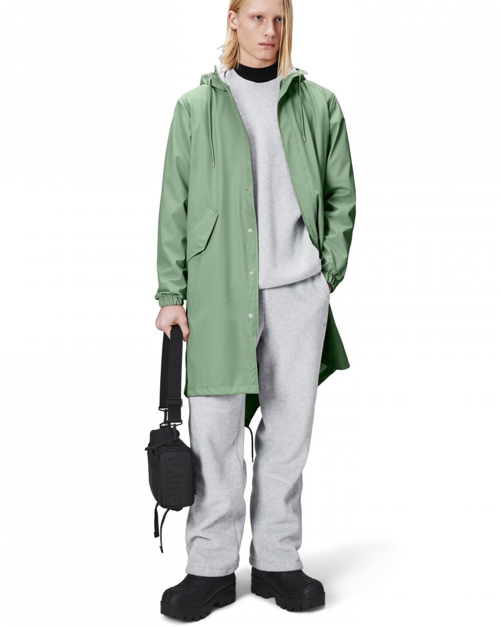 Rains Unisex Fishtail Parka - 06 Haze