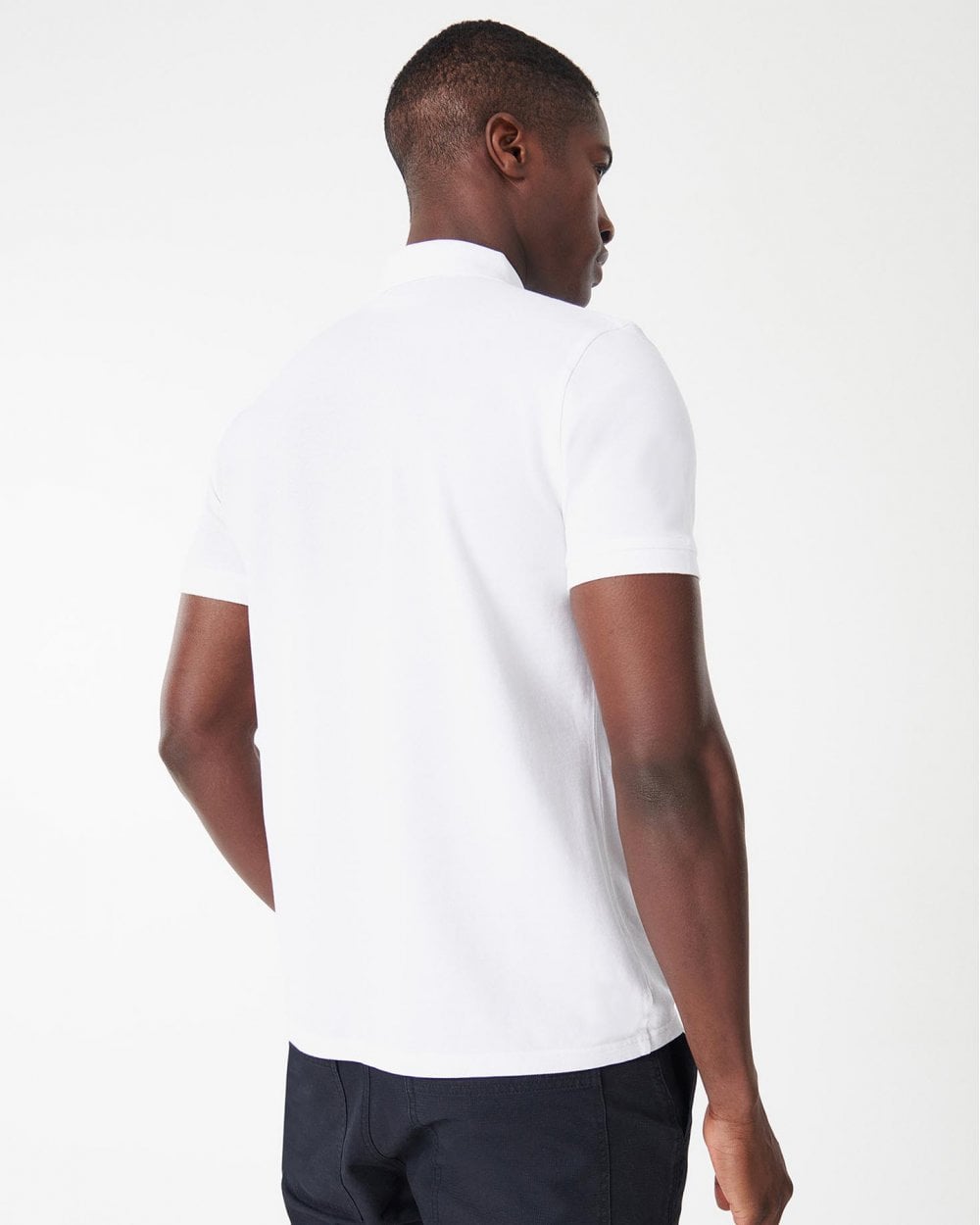 Barbour International Essential Short Sleeve Mens Polo - White