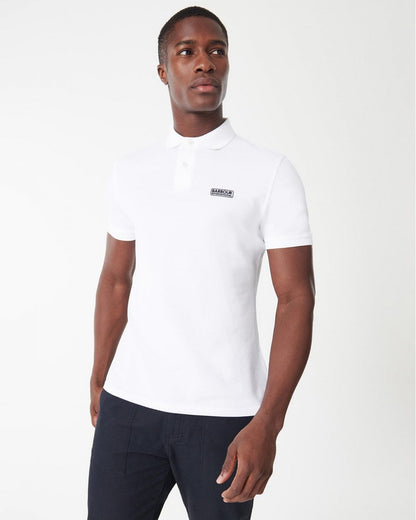 Barbour International Essential Short Sleeve Mens Polo - White