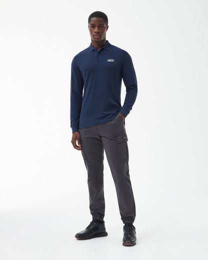 Barbour International Essential Mens Long Sleeve Polo - International Navy