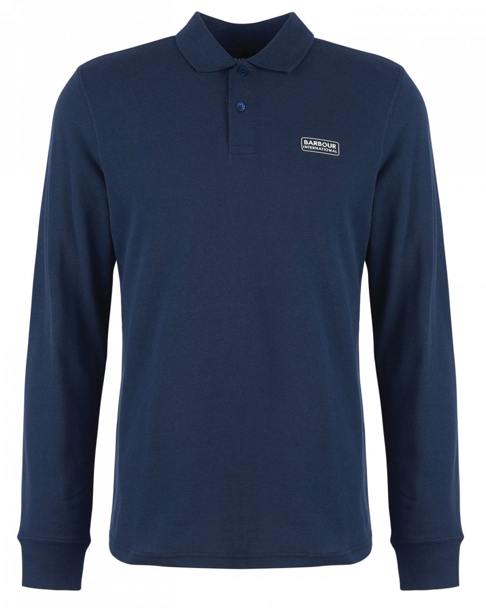 Barbour International Essential Mens Long Sleeve Polo - International Navy