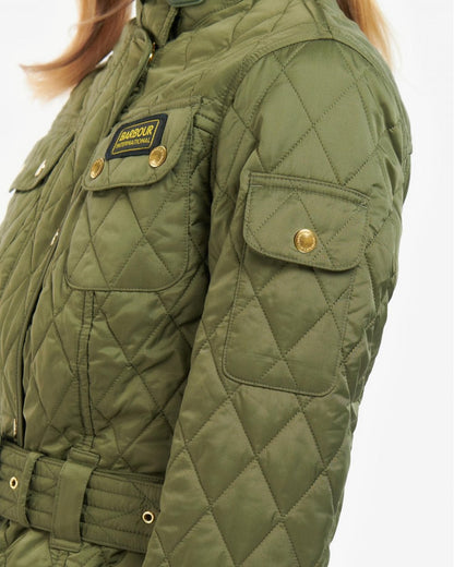 Barbour International Regular Lightweight Womens Quilted Jacket - Midnight Green
