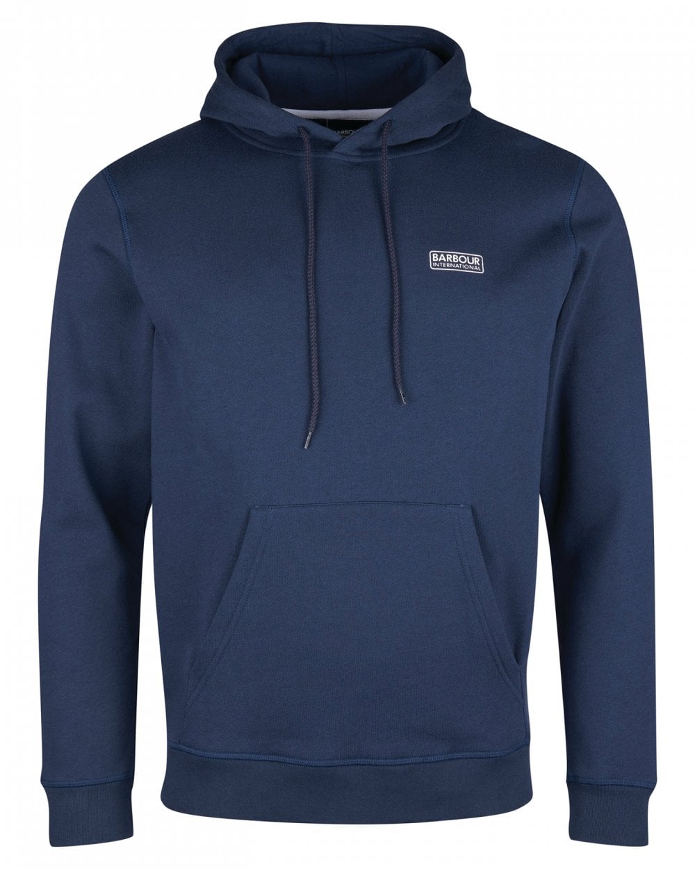 Barbour International Small Logo Mens Hoodie - Navy