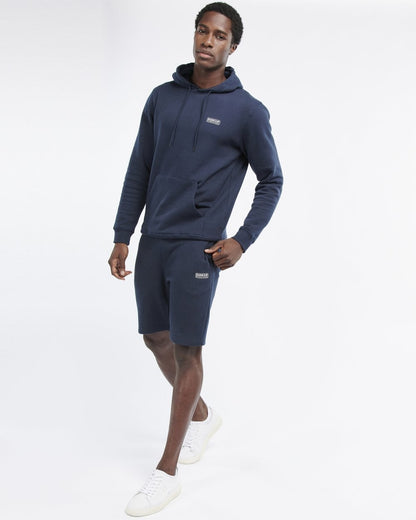 Barbour International Small Logo Mens Hoodie - Navy