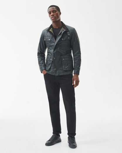 Barbour International Tourer Duke Mens Wax Jacket - Sage