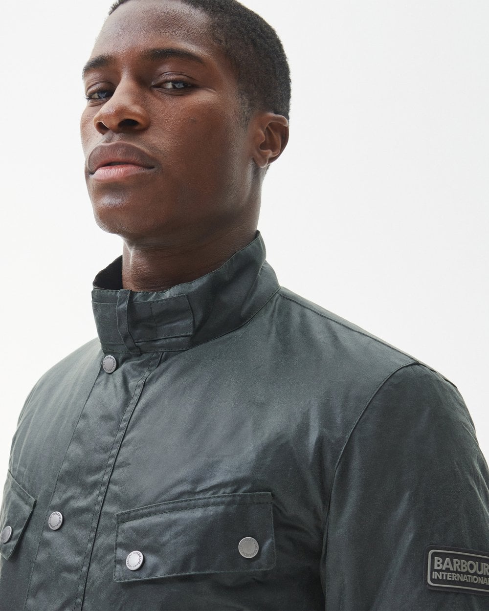Barbour International Tourer Duke Mens Wax Jacket - Sage