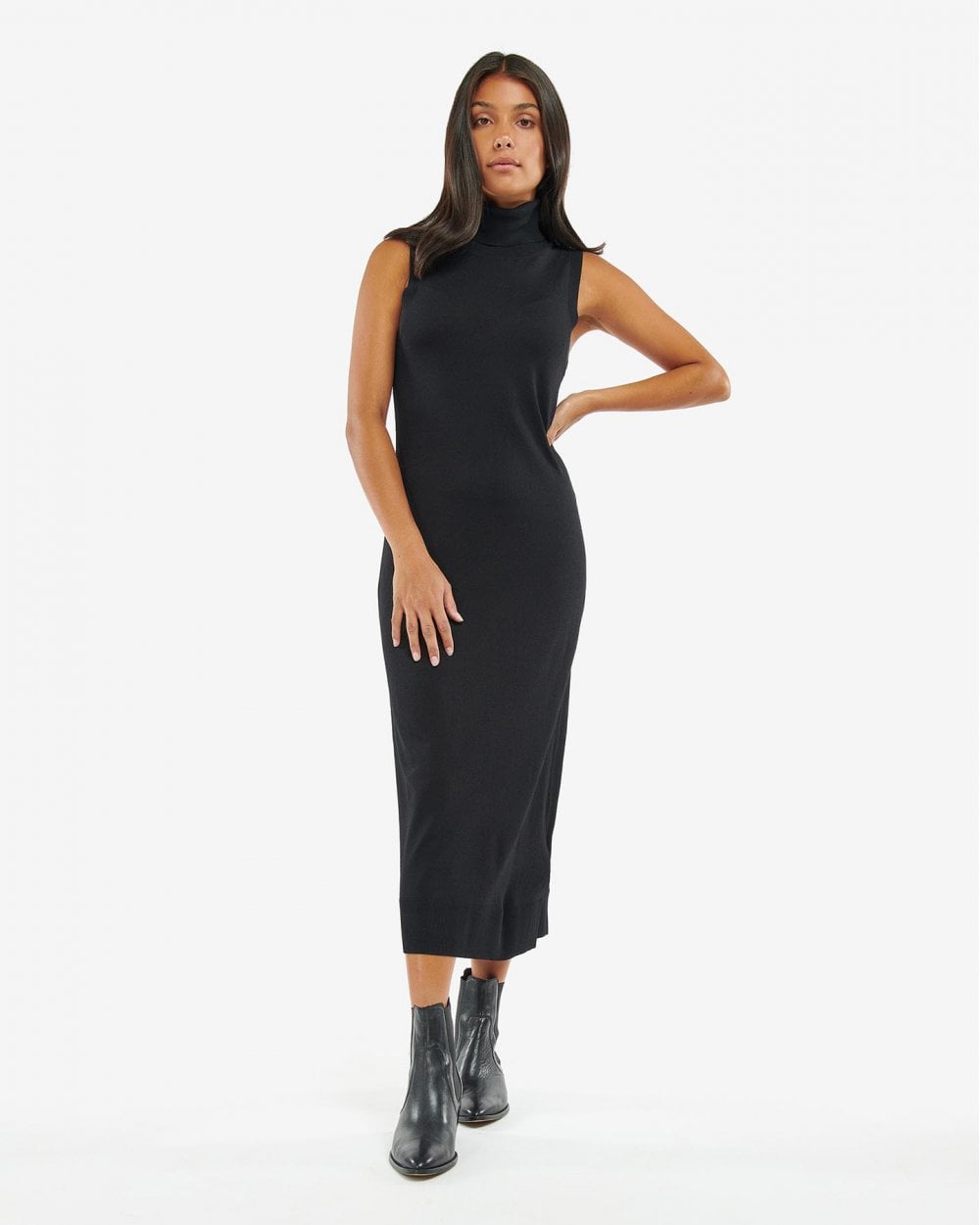 Barbour International Rosbern Womens Knitted Midi Dress