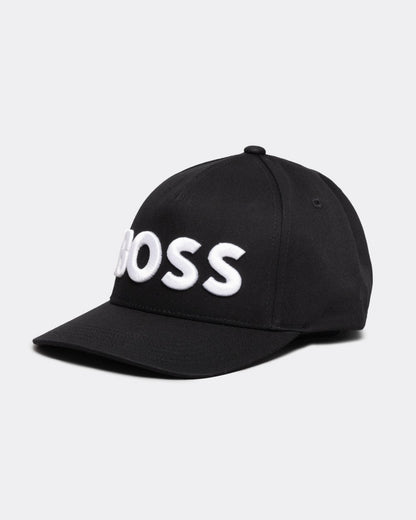 BOSS Orange Sevile 6 Mens Cotton-Twill Five Panel Cap with Embroidered Logo