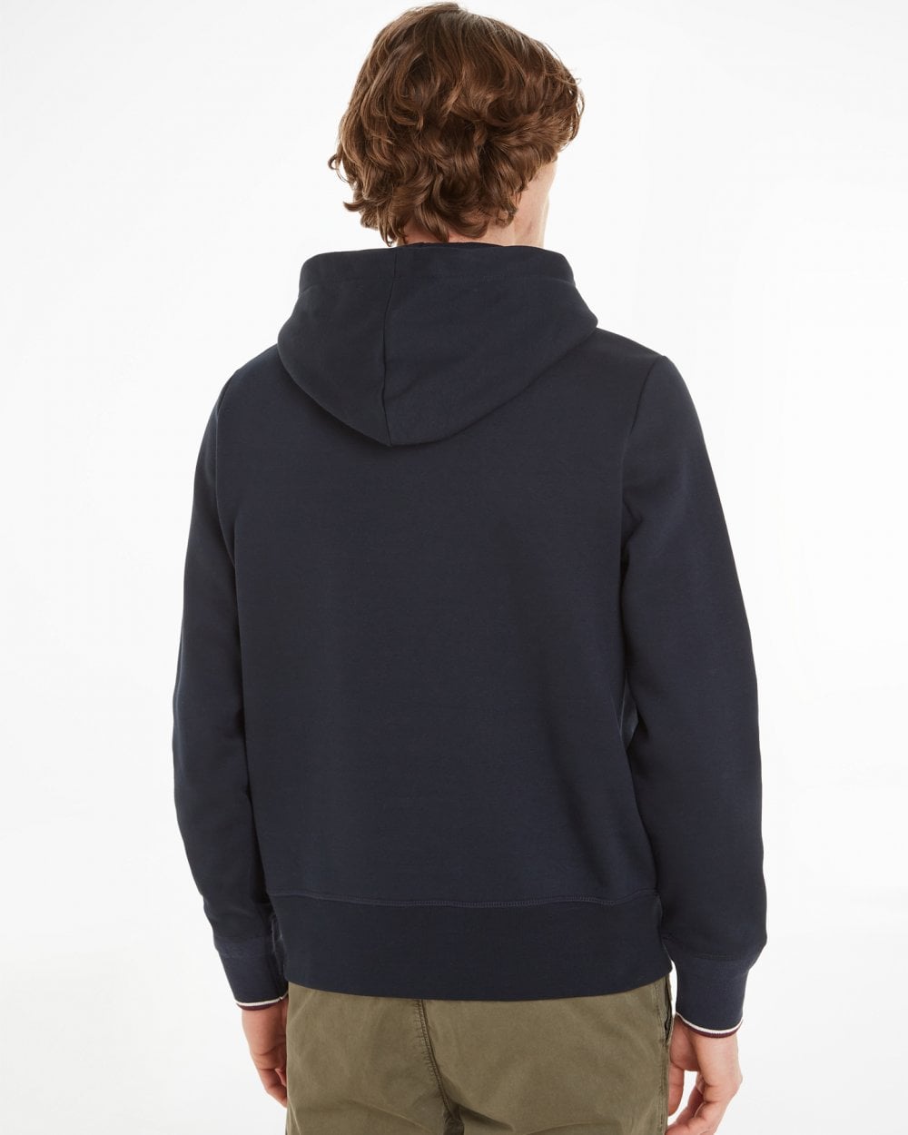 Tommy Hilfiger Tommy Logo Tipped Mens Hoodie - Desert Sky