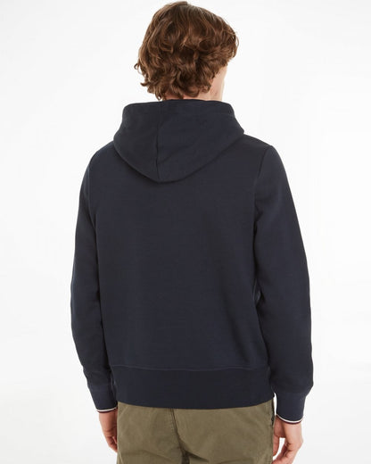 Tommy Hilfiger Tommy Logo Tipped Mens Hoodie - Desert Sky