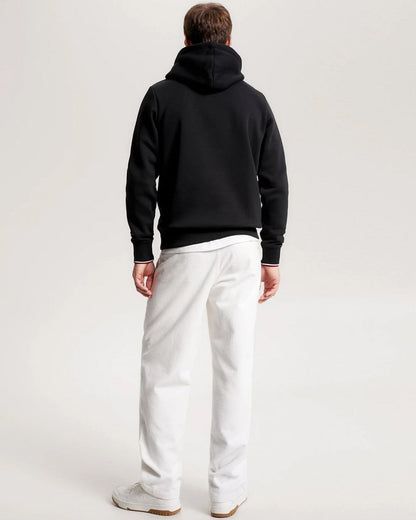 Tommy Hilfiger Tommy Logo Tipped Mens Hoodie - Black