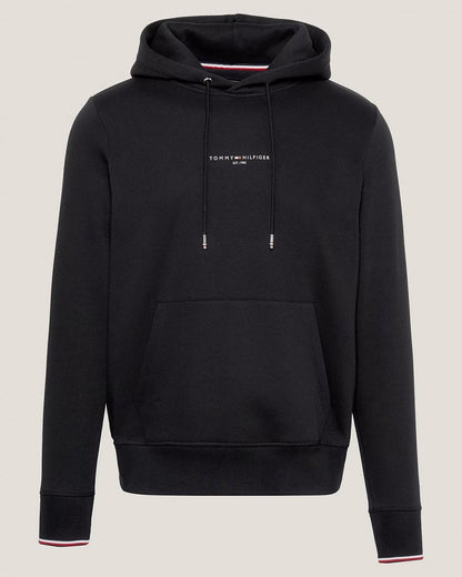 Tommy Hilfiger Tommy Logo Tipped Mens Hoodie - Black