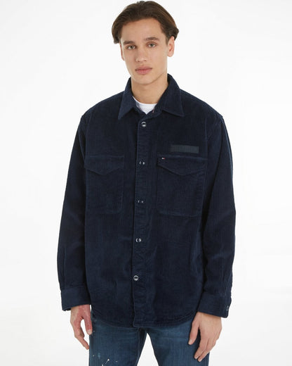 Tommy Hilfiger Corduroy Mens Solid Overshirt