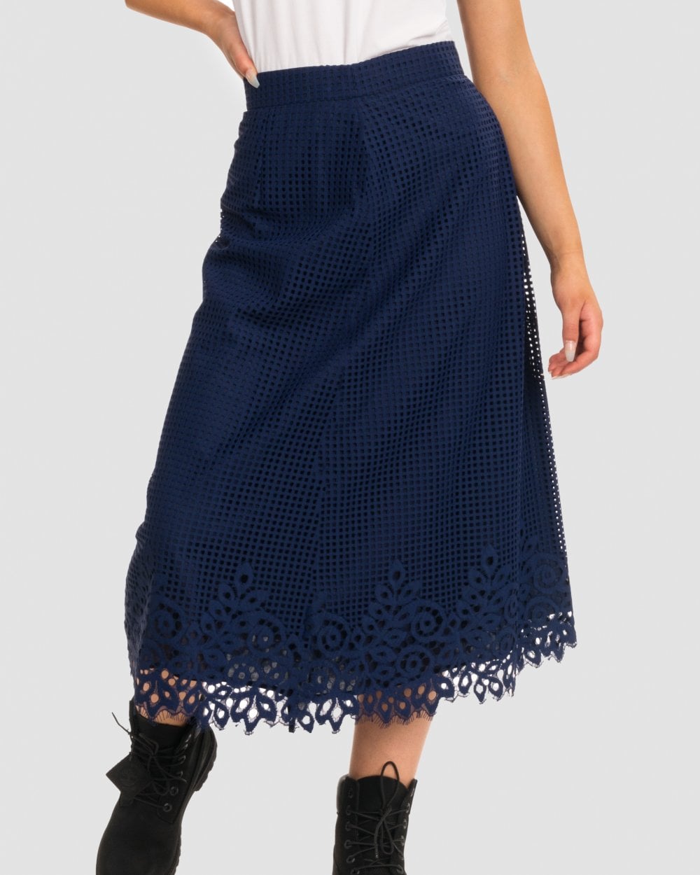Tommy Hilfiger Helena Laser Cut Womens Skirt