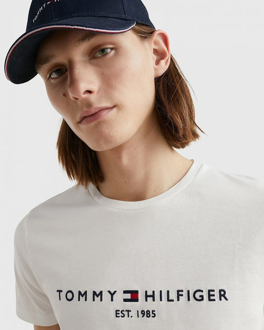 Tommy Hilfiger Mens Core Tommy Logo Tee - Snow White