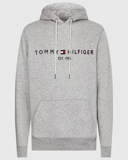 Tommy Hilfiger Mens Core Tommy Logo Hoodie - Cloud Heather