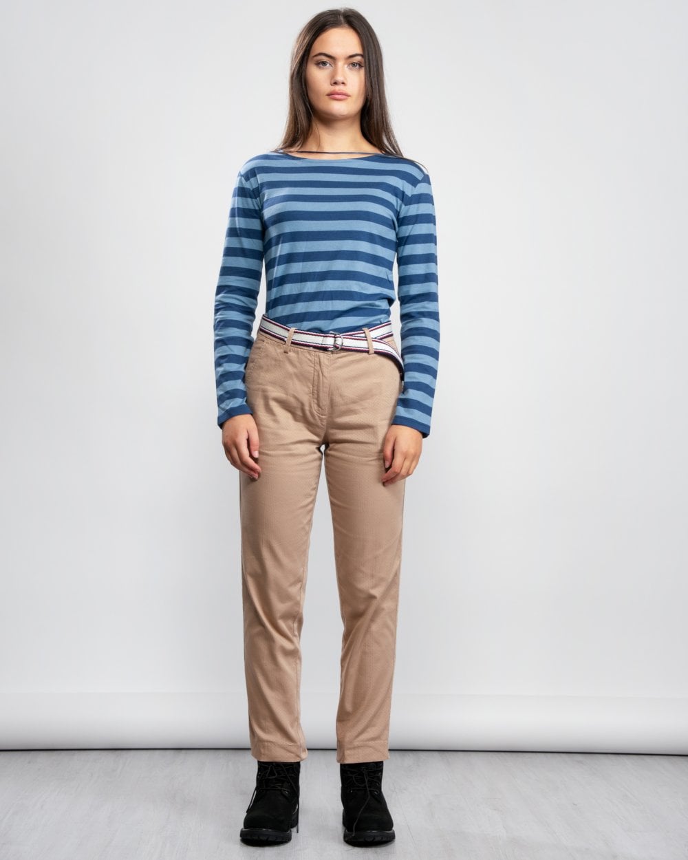 Tommy Hilfiger Cotton Stretch Dobby Womens Pants WW0WW27285AEG