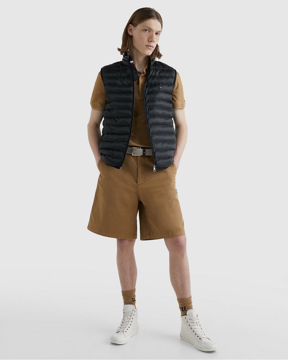 Tommy Hilfiger Core Packable Mens Circular Gilet - Black