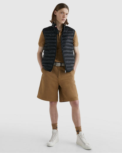 Tommy Hilfiger Core Packable Mens Circular Gilet - Black