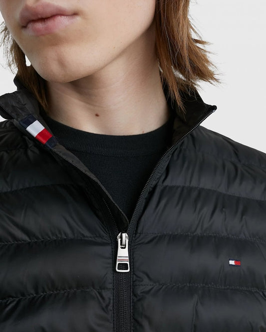 Tommy Hilfiger Core Packable Mens Circular Jacket - Black