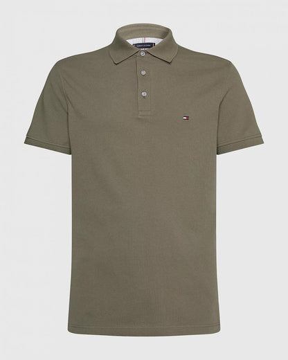 Tommy Hilfiger Core 1985 Slim Mens Polo Shirt - Faded Military