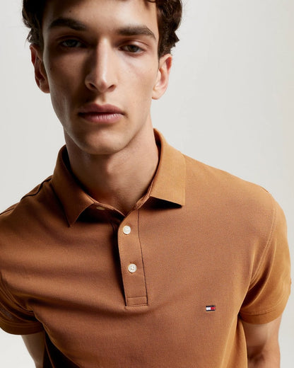 Tommy Hilfiger Core 1985 Slim Mens Polo Shirt - Desert Khaki