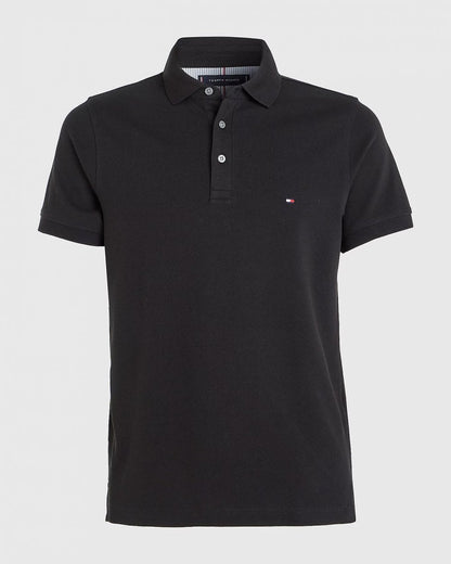 Tommy Hilfiger Core 1985 Slim Mens Polo Shirt - Black