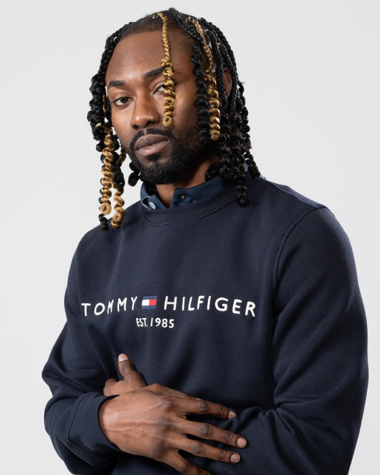 Tommy Hilfiger Tommy Logo Mens Sweatshirt - Desert Sky