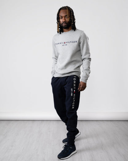 Tommy Hilfiger Tommy Logo Mens Sweatshirt - Light Grey Heather