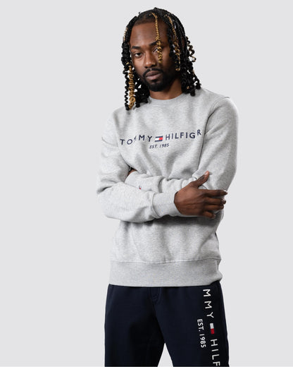 Tommy Hilfiger Tommy Logo Mens Sweatshirt - Light Grey Heather