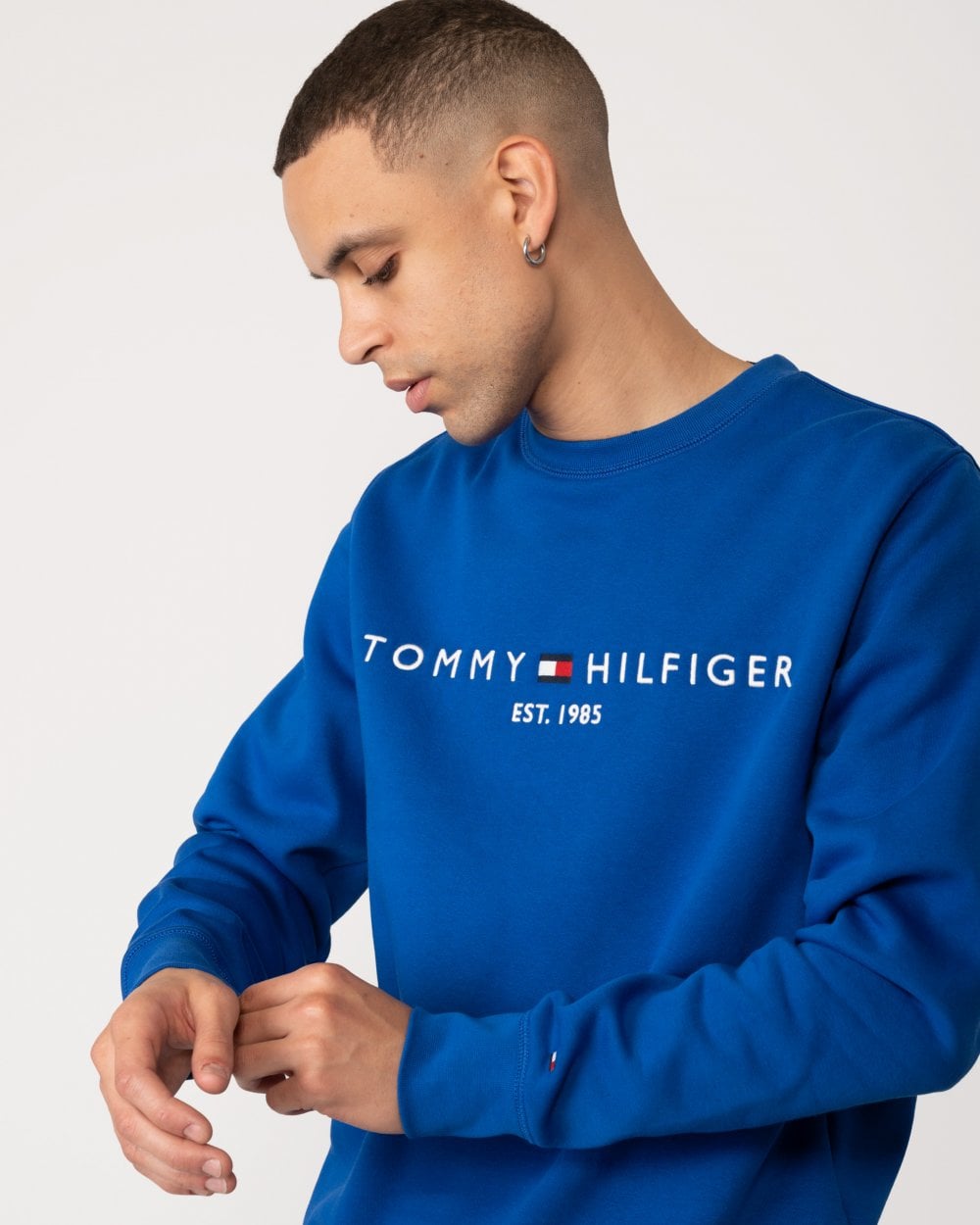 Tommy Hilfiger Tommy Logo Mens Sweatshirt - Ultra Blue