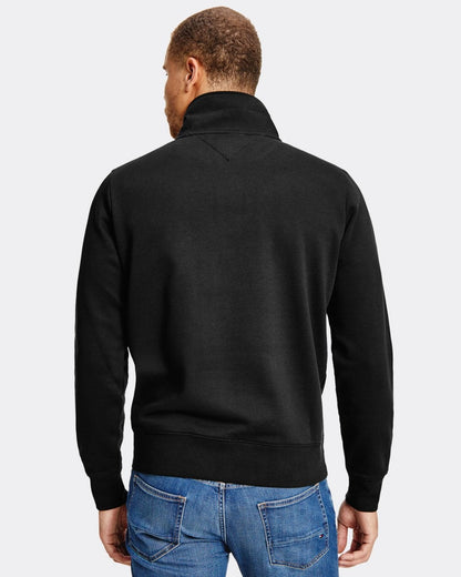 Tommy Hilfiger Tommy Logo Mockneck Mens Sweatshirt - Black