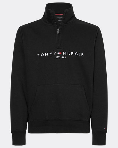 Tommy Hilfiger Tommy Logo Mockneck Mens Sweatshirt - Black