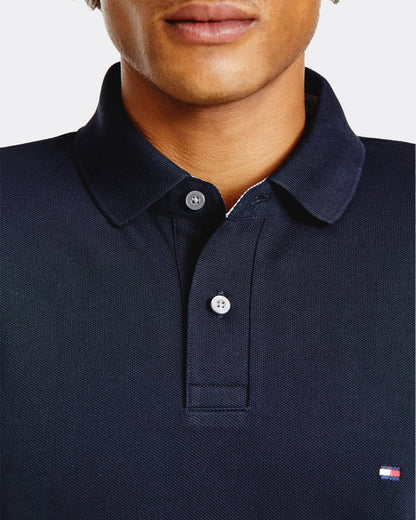 Tommy Hilfiger 1985 Regular Long Sleeve Mens Polo Shirt - Desert Sky