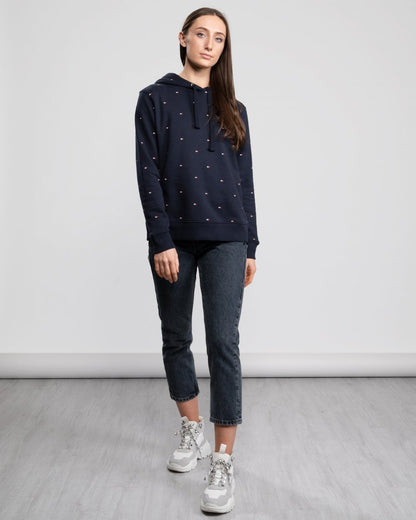 Tommy Hilfiger Womens Flag Print Hoodie