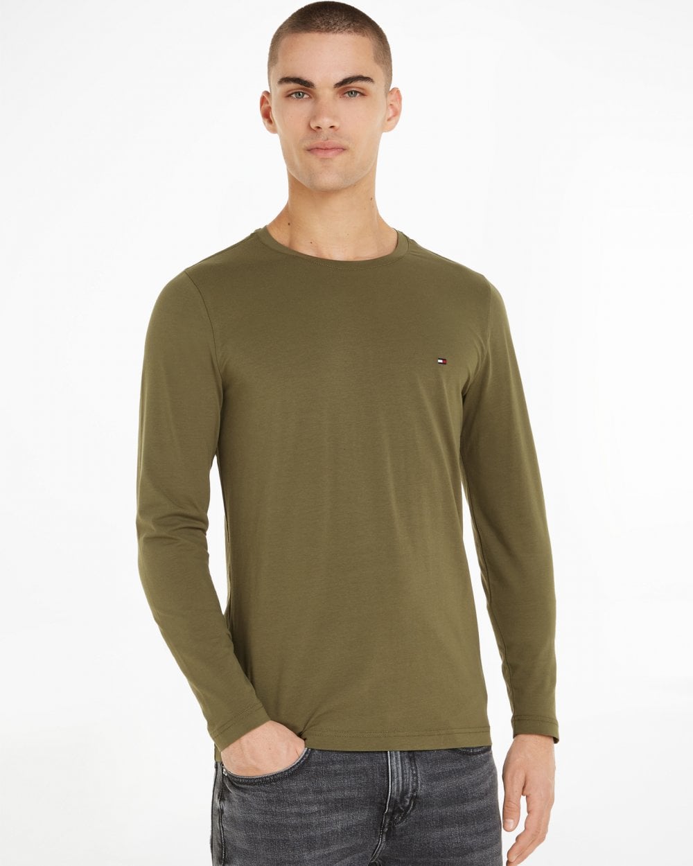 Tommy Hilfiger Stretch Slim Fit Mens Long Sleeve T-Shirt