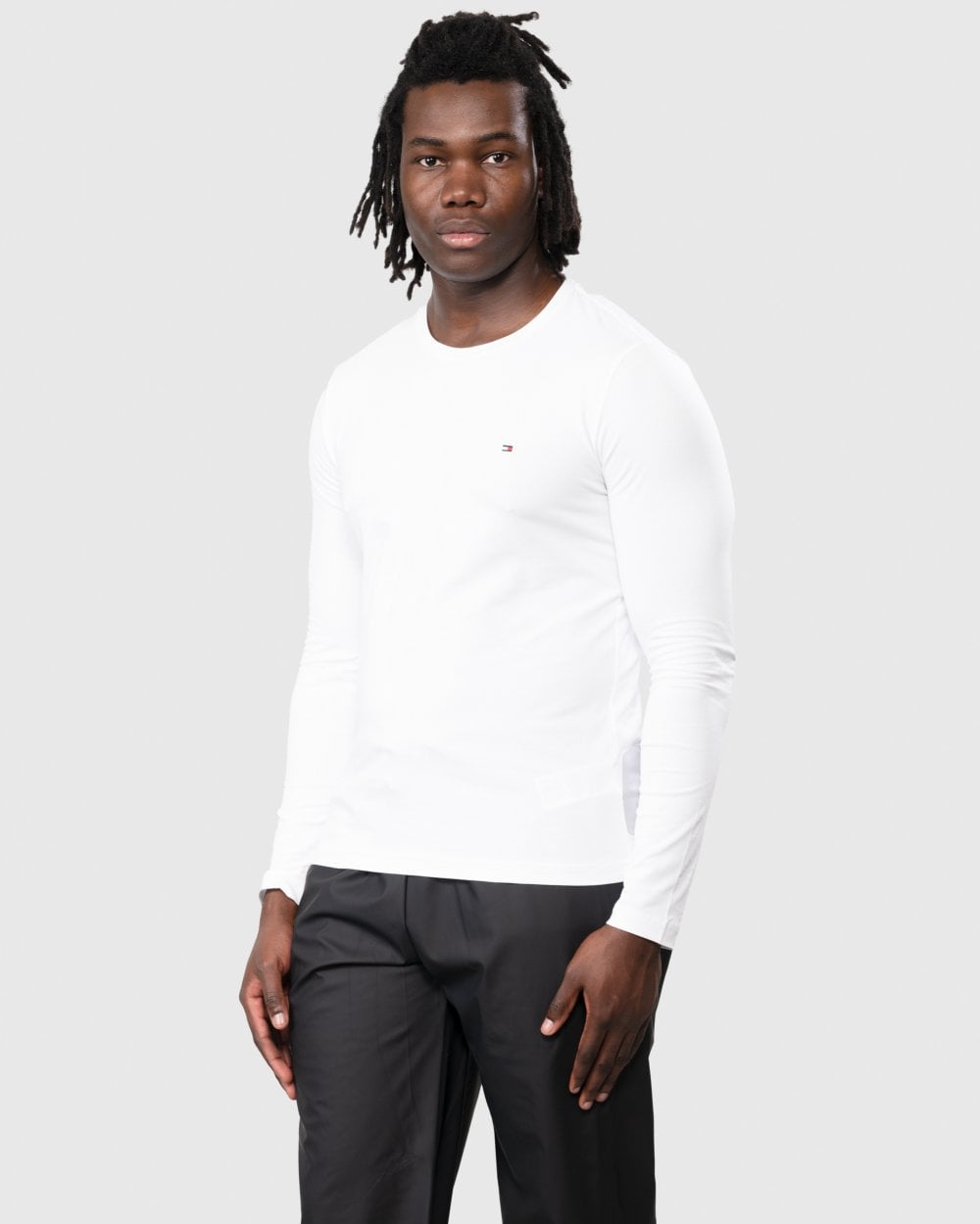 Tommy Hilfiger Stretch Slim Fit Mens Long Sleeve T-Shirt