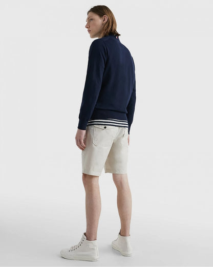 Tommy Hilfiger 1985 Mens Crew Neck Jumper - Desert Sky
