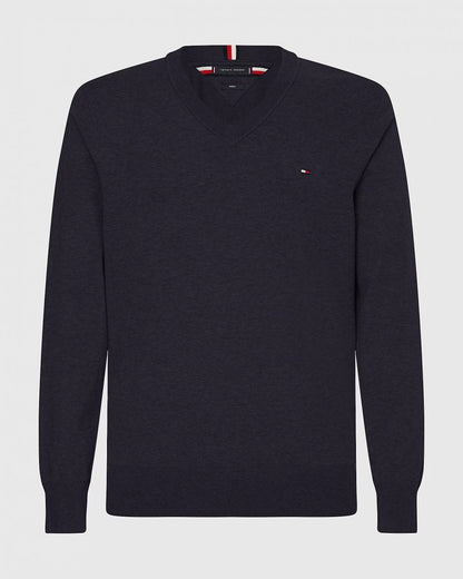 Tommy Hilfiger 1985 V-Neck Mens Sweatshirt - Desert Sky