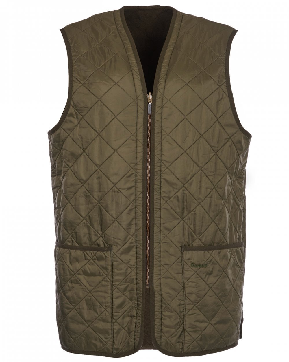 Barbour Polarquilt Mens Waistcoat/Zip-In Liner - Olive