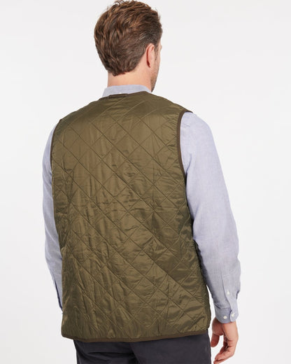 Barbour Polarquilt Mens Waistcoat/Zip-In Liner - Olive