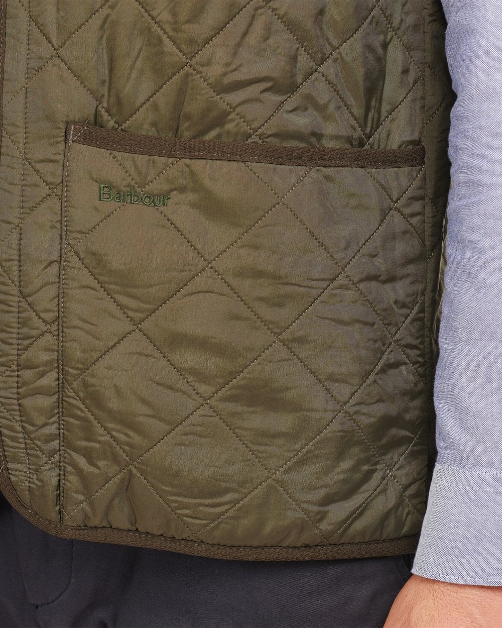 Barbour Polarquilt Mens Waistcoat/Zip-In Liner - Olive