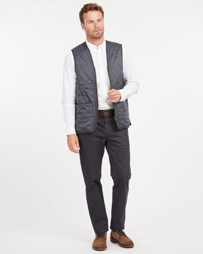 Barbour Polarquilt Mens Waistcoat/Zip-In Liner - Navy