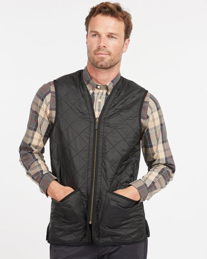 Barbour Polarquilt Mens Waistcoat/Zip-In Liner - Black