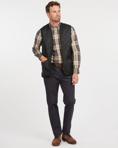 Barbour Polarquilt Mens Waistcoat/Zip-In Liner - Black