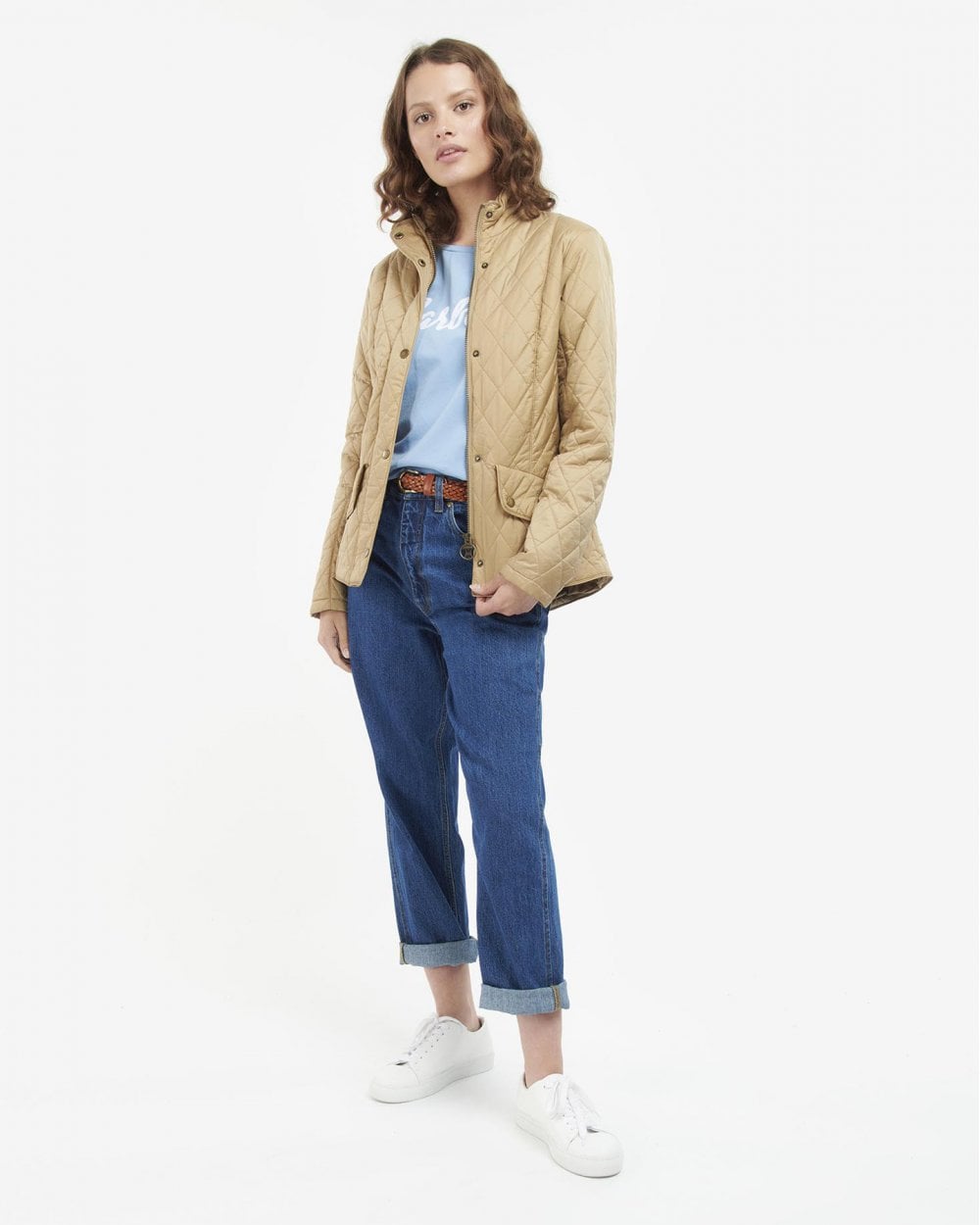 Barbour Flyweight Cavalry Quilted Ladies Jacket - Trench