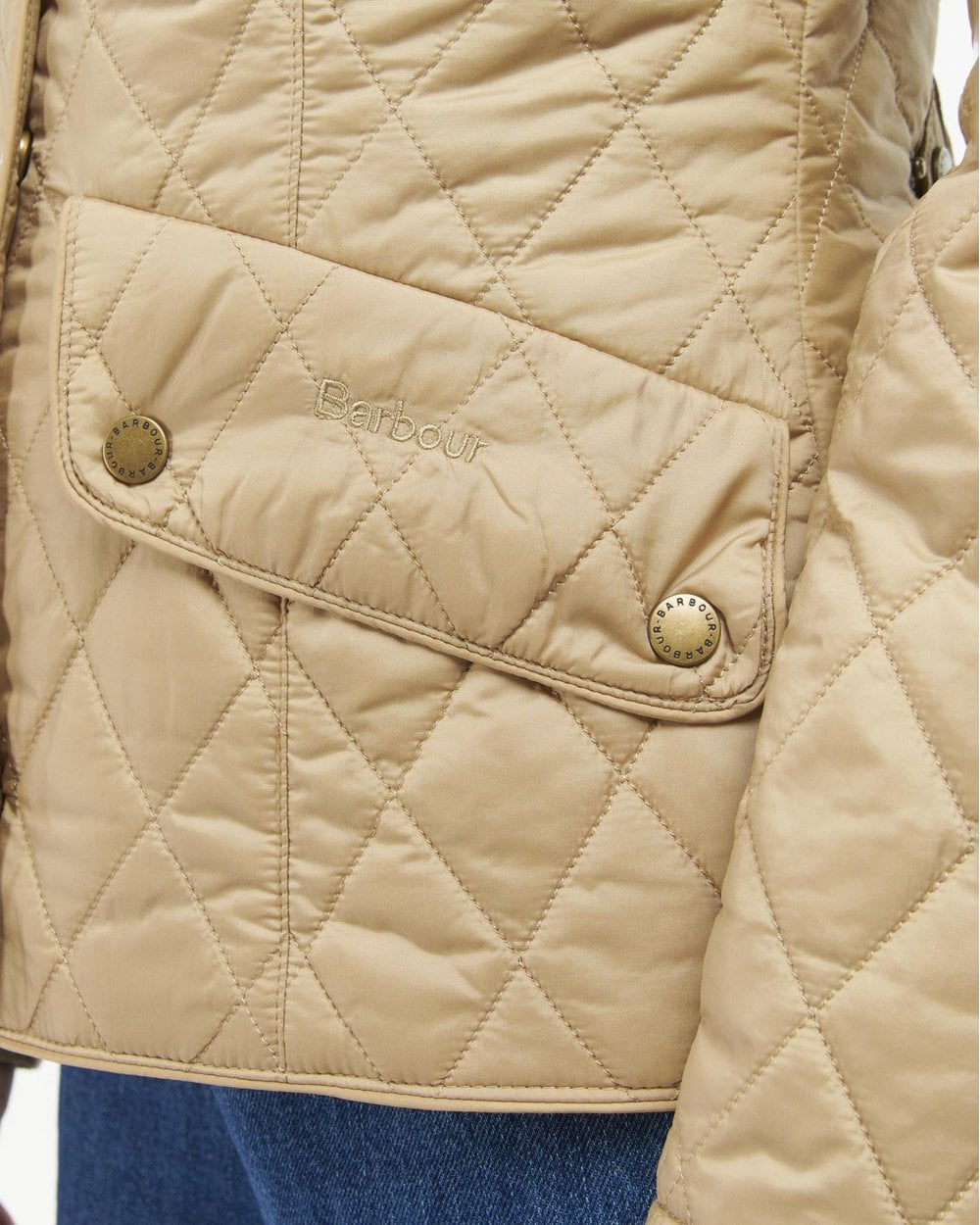 Barbour Flyweight Cavalry Quilted Ladies Jacket - Trench