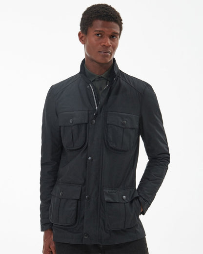 Barbour Corbridge Mens Wax Jacket - Black/Classic
