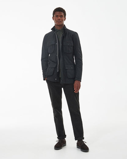 Barbour Corbridge Mens Wax Jacket - Black/Classic