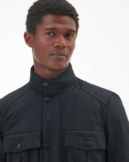 Barbour Corbridge Mens Wax Jacket - Black/Classic
